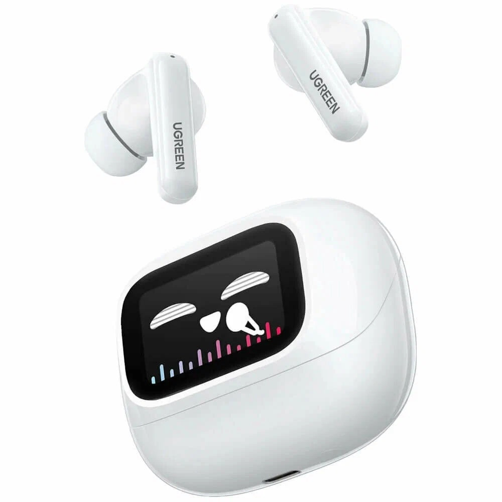 Handsfree Bluetooth UGREEN HiTune T6 Magic WS211, TWS, ANC, MultiPoint, Бял