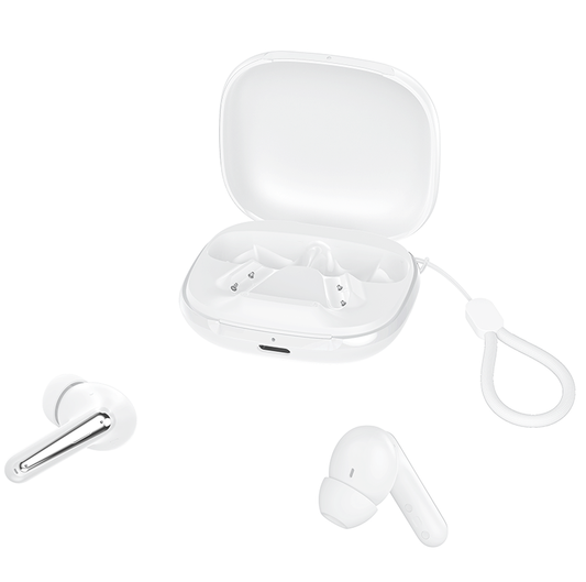 Безжични слушалки Bluetooth XO Design G53, TWS, ANC, Бели