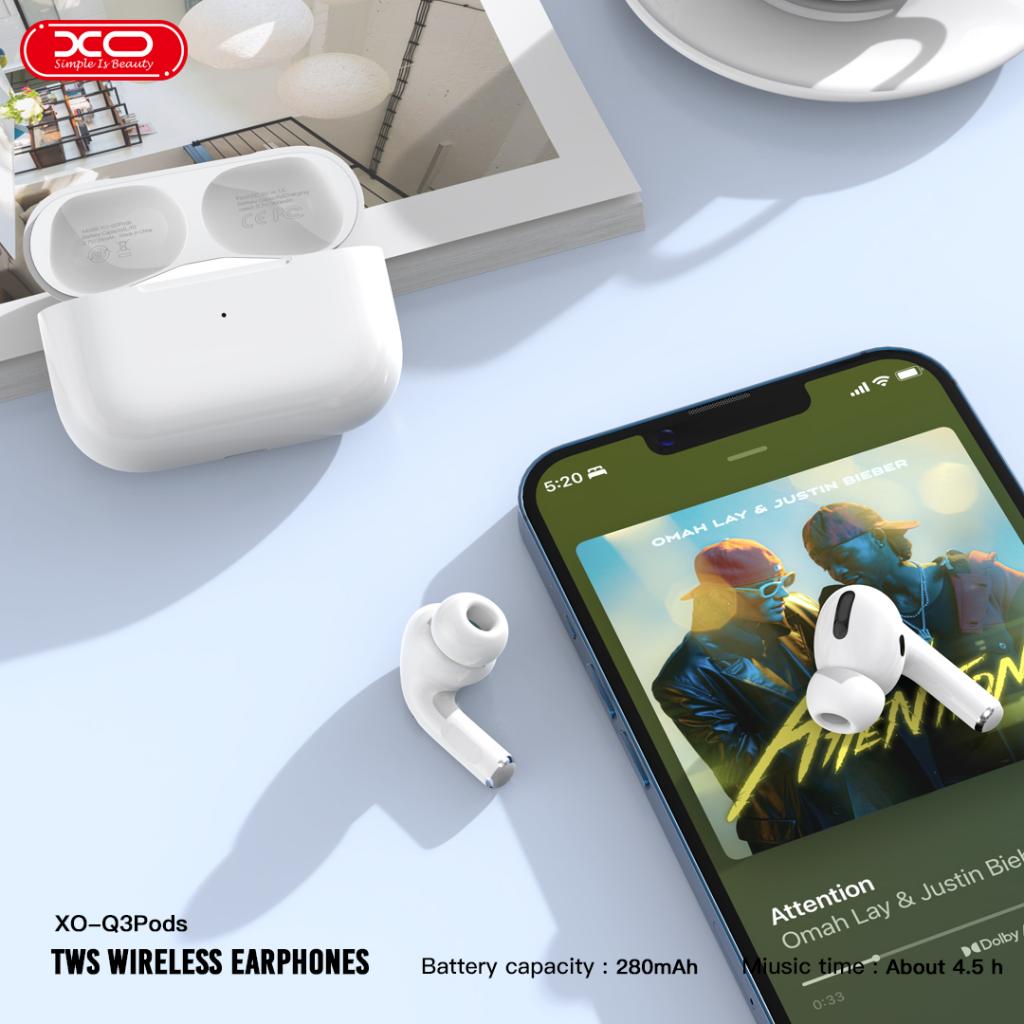 Handsfree Bluetooth XO Design Q3 Pods, TWS, Бял 