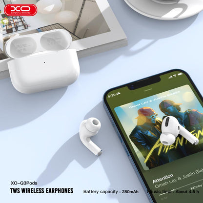 Handsfree Bluetooth XO Design Q3 Pods, TWS, Бял 