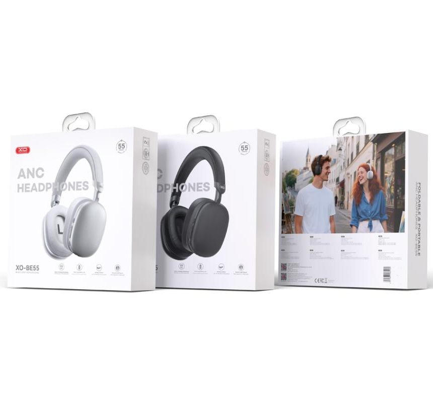 Handsfree Bluetooth XO Design BE55, A2DP, ANC, Сребрист