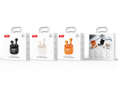 Безжични слушалки Bluetooth XO Design G50, TWS, Бежови