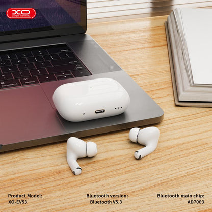 Handsfree Bluetooth XO Design EV53, TWS, ANC, Бял