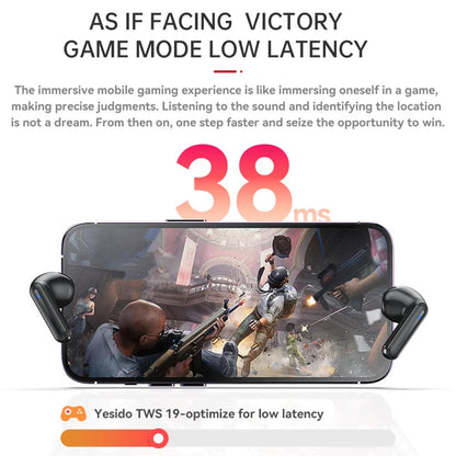Handsfree Bluetooth Yesido TWS19, TWS, Черен
