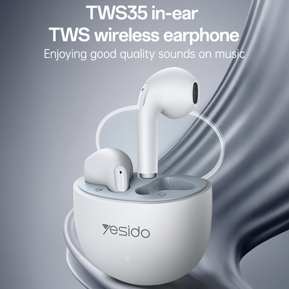 Handsfree Bluetooth Yesido TWS35, TWS, Бял