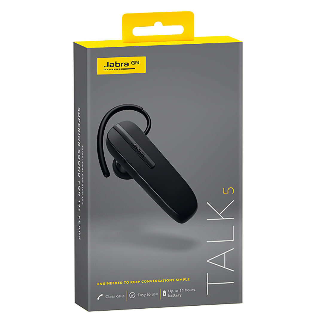 Bluetooth хендсфри Jabra TALK 5, MultiPoint, черен 100-92046900-60