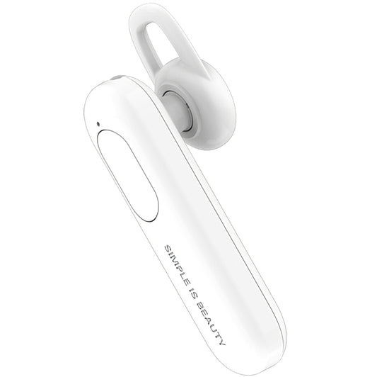 Слушалка Bluetooth XO Design BE4, MultiPoint, A2DP, Бяла