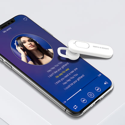 Слушалка Bluetooth XO Design BE4, MultiPoint, A2DP, Бяла