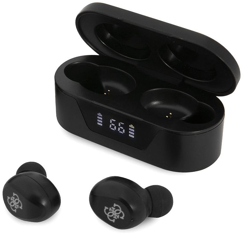 Handsfree Bluetooth Guess Classic Logo, TWS, Черен