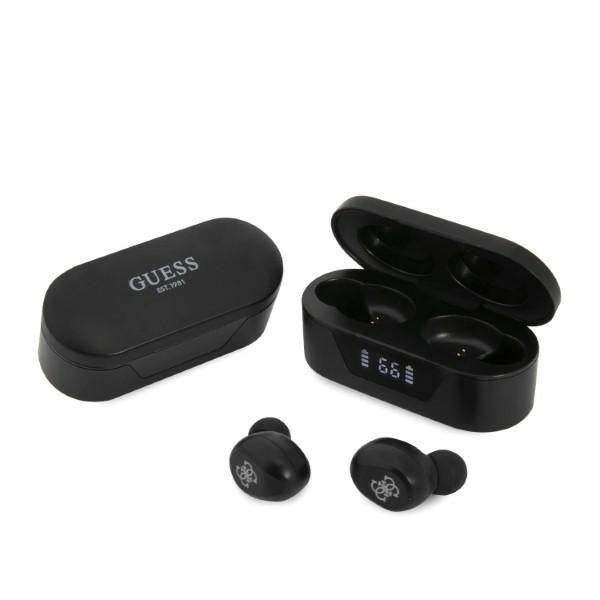Handsfree Bluetooth Guess Classic Logo, TWS, Черен