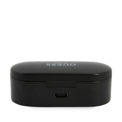 Handsfree Bluetooth Guess Classic Logo, TWS, Черен