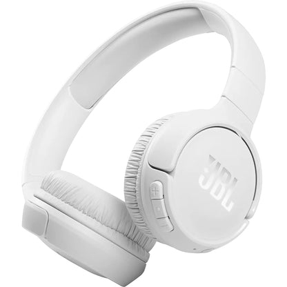 Bluetooth хендсфри JBL Tune 510BT, MultiPoint, A2DP, бял JBLT510BTWWHTEU