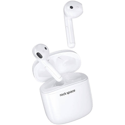 Безжични слушалки Bluetooth Rock Space EB100, TWS, бели
