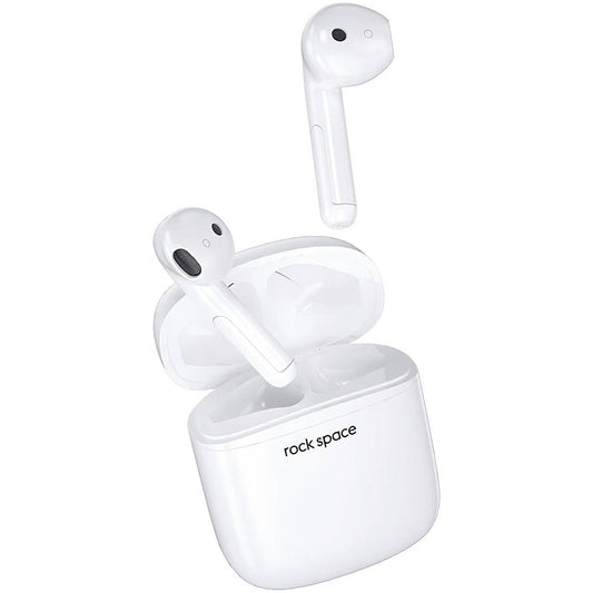 Безжични слушалки Bluetooth Rock Space EB100, TWS, бели