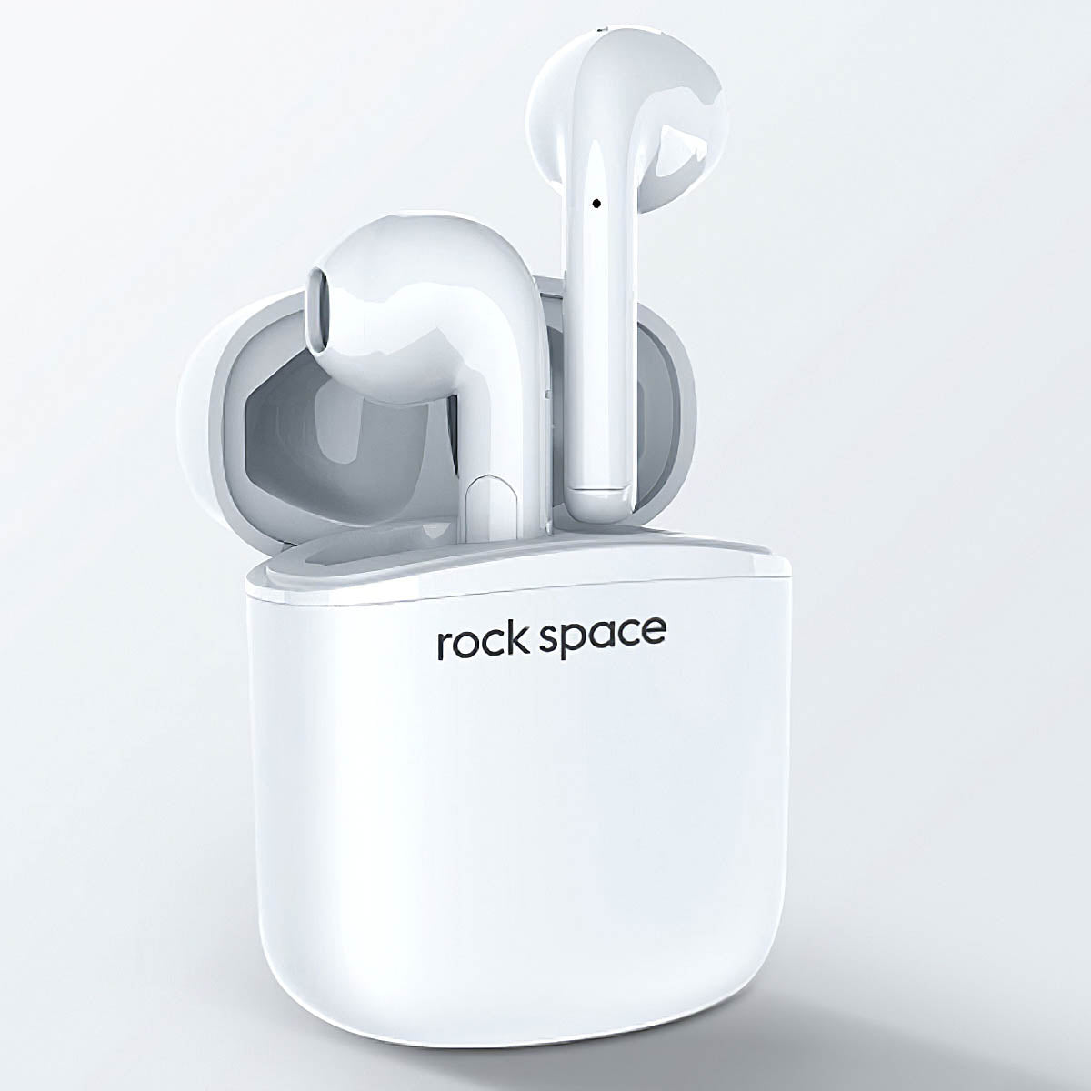 Безжични слушалки Bluetooth Rock Space EB100, TWS, бели