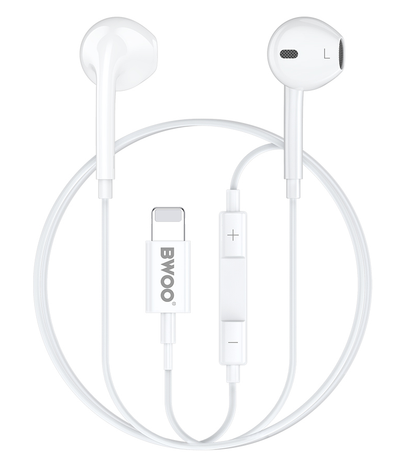 Слушалки Lightning BWOO BO-HF179, бели