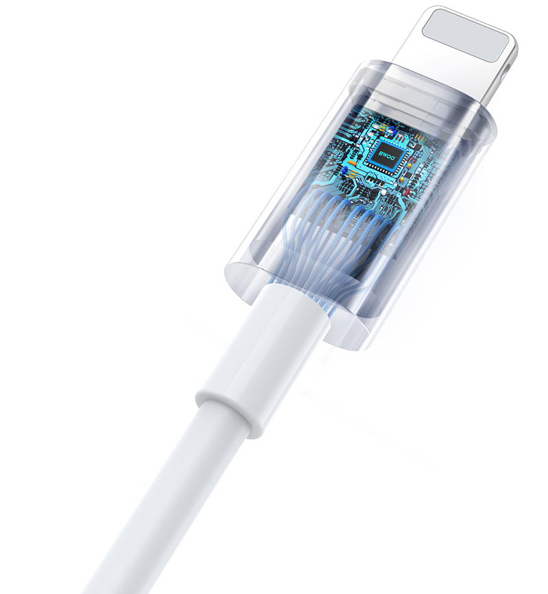 Слушалки Lightning BWOO BO-HF179, бели