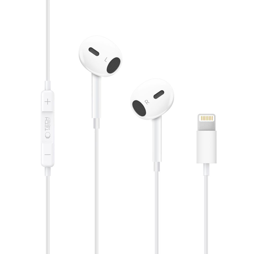 Handsfree Lightning Tech-Protect Ultraboost Core G2, Бял 
