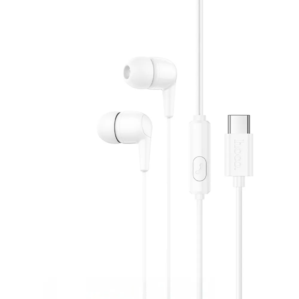 Слушалки с USB-C HOCO M97, бели