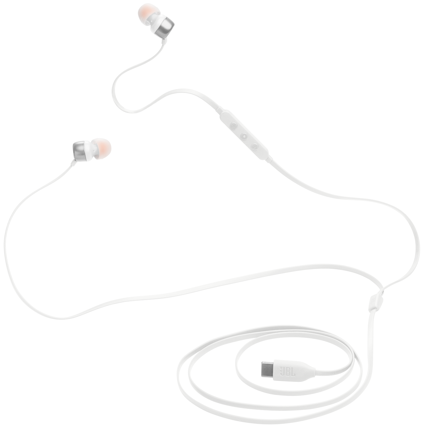 Слушалки с микрофон USB-C JBL Tune 310C, бели JBLT310CWHT