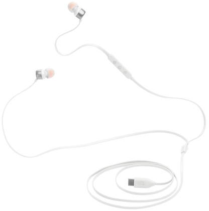 Слушалки с микрофон USB-C JBL Tune 310C, бели JBLT310CWHT