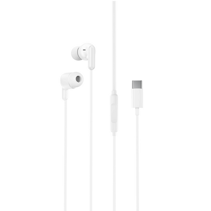 Слушалки с микрофон USB-C XO Design EP84, бели