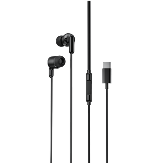 Слушалки с микрофон USB-C XO Design EP84, Черен