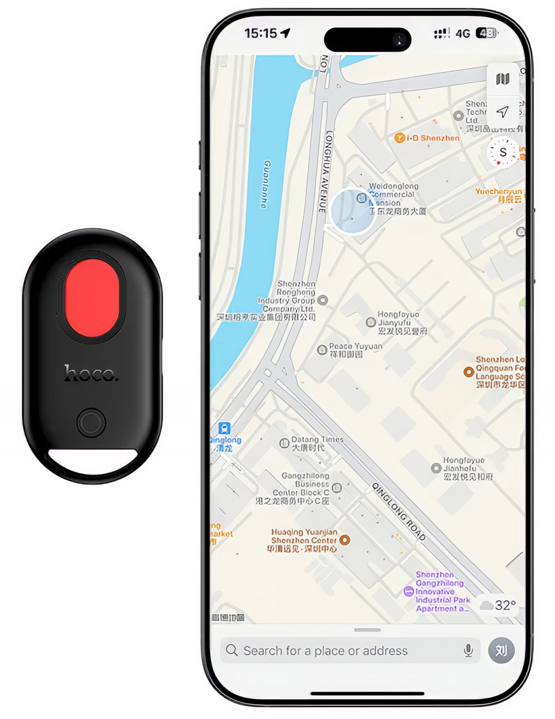 HOCO SmartTag E95 3in1 за iOS серия, Черен
