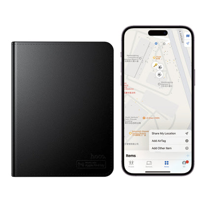 HOCO SmartTag Passport E91G за iOS Series, Черен
