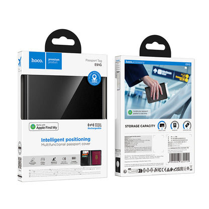 HOCO SmartTag Passport E91G за iOS Series, Черен