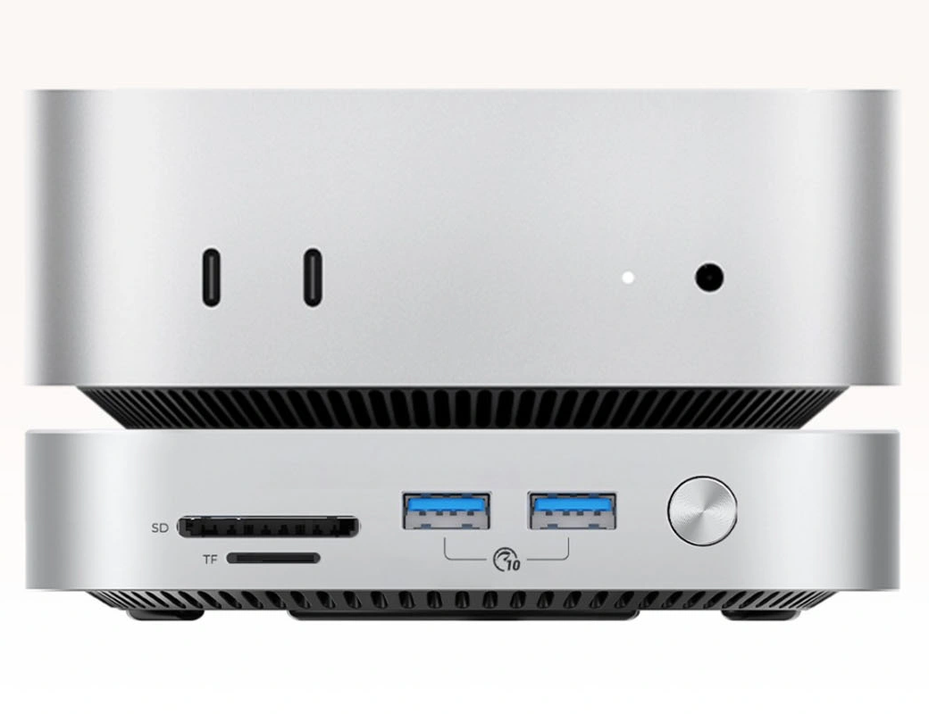 Мултифункционален хъб Orico MiniLink M49P за Apple Mac Mini M4, 9в1, Сребрист