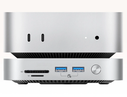 Мултифункционален хъб Orico MiniLink M49P за Apple Mac Mini M4, 9в1, Сребрист