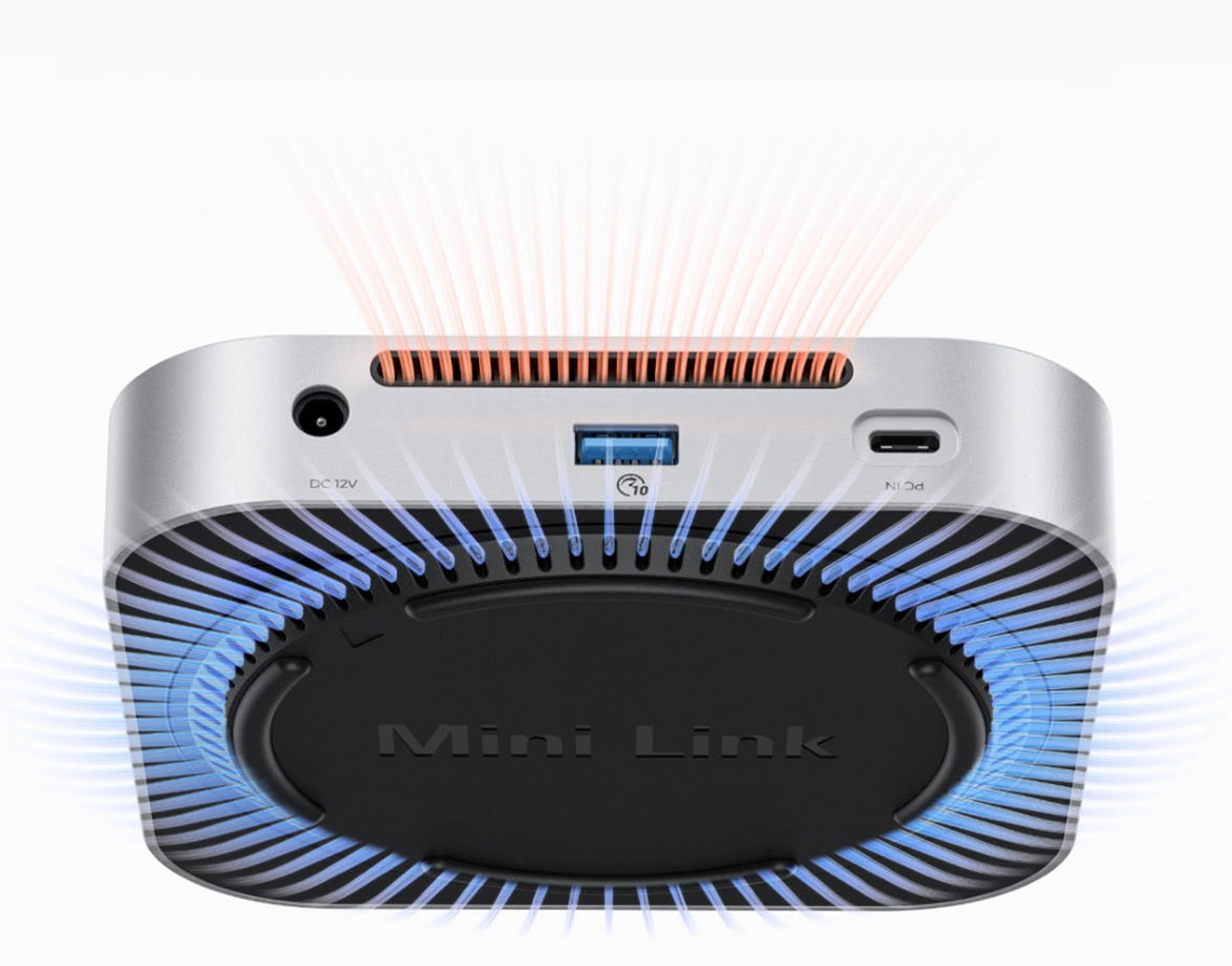 Мултифункционален хъб Orico MiniLink M49P за Apple Mac Mini M4, 9в1, Сребрист