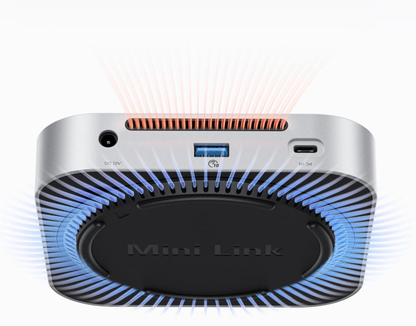 Мултифункционален хъб Orico MiniLink M49P за Apple Mac Mini M4, 9в1, Сребрист