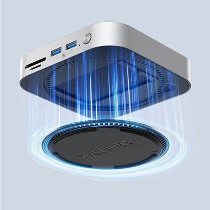 Мултифункционален хъб Orico MiniLink M49P за Apple Mac Mini M4, 9в1, Сребрист