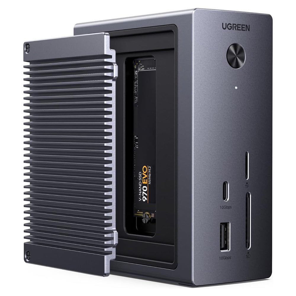 Мултифункционален хъб UGREEN CM923 (55735), 10в1, Сив