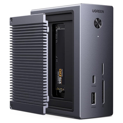 Мултифункционален хъб UGREEN CM923 (55735), 10в1, Сив