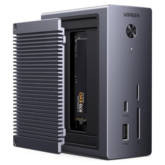 Мултифункционален хъб UGREEN CM923 (55735), 10в1, Сив