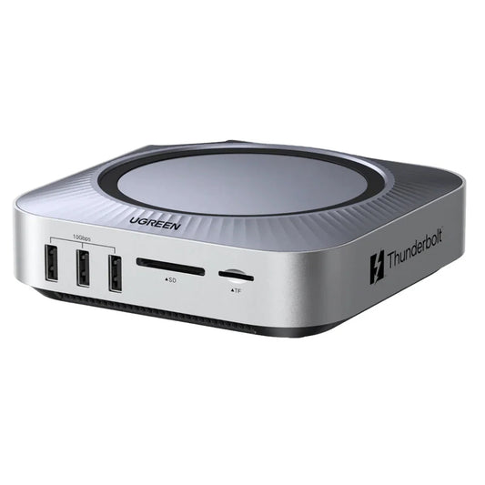 Многофункционален хъб UGREEN Revodok Maxidok (85883EU) за Apple Mac Mini M4 / Mini M4 Pro, 10 в 1, сребрист
