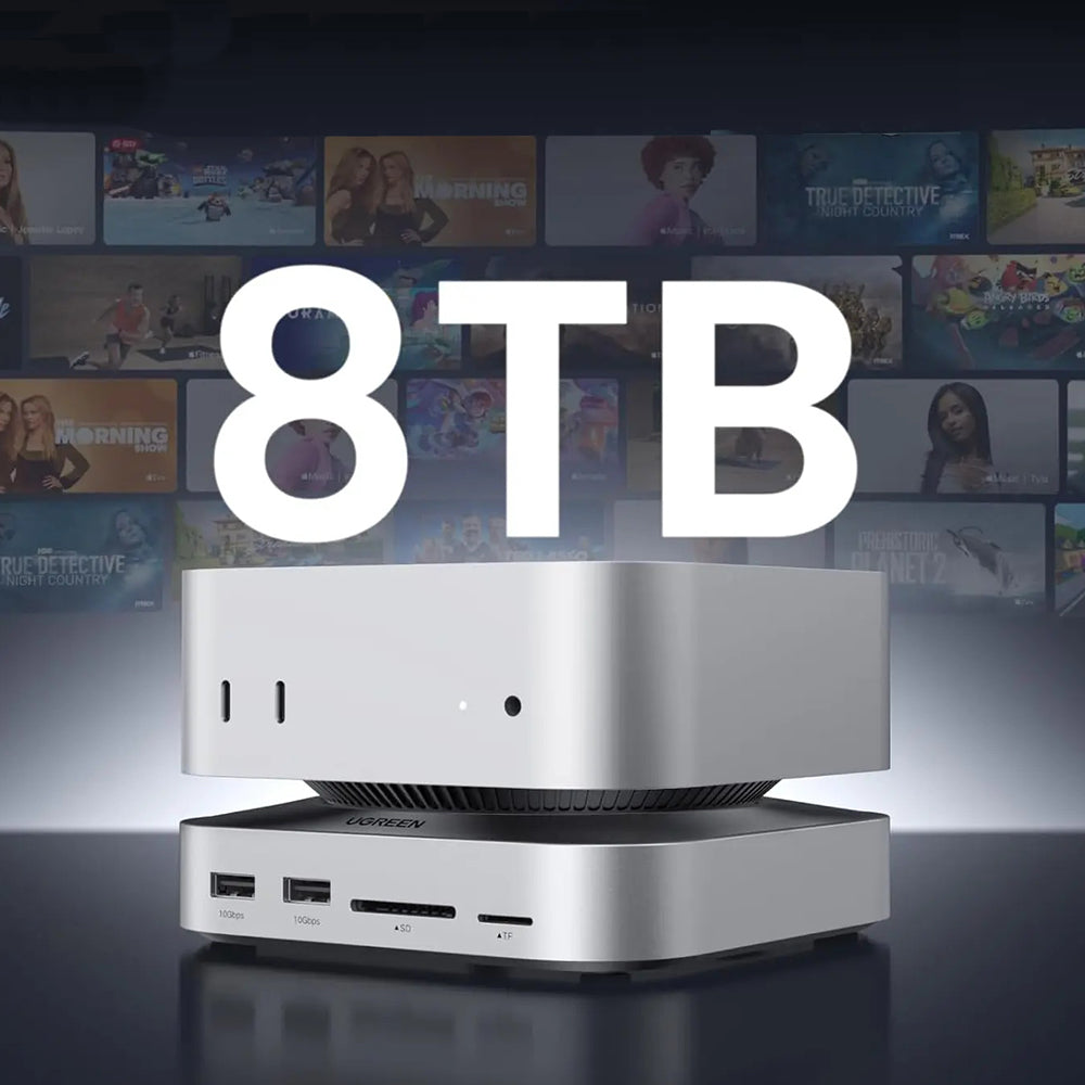 Мултифункционален хъб GREEN CM841 (65487) за Apple Mac Mini M4, Черен