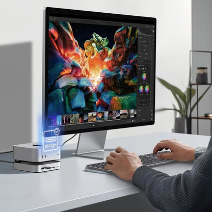 Мултифункционален хъб GREEN CM841 (65487) за Apple Mac Mini M4, Черен