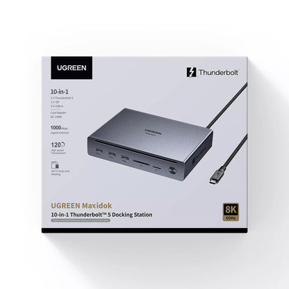 Hub Thunderbolt UGREEN U712, 10в1, Сив