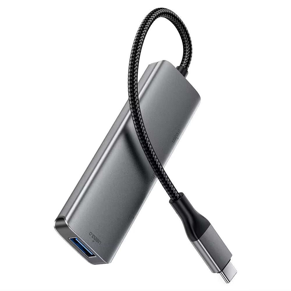 Hub USB-C Acefast J15, 4в1, Сив