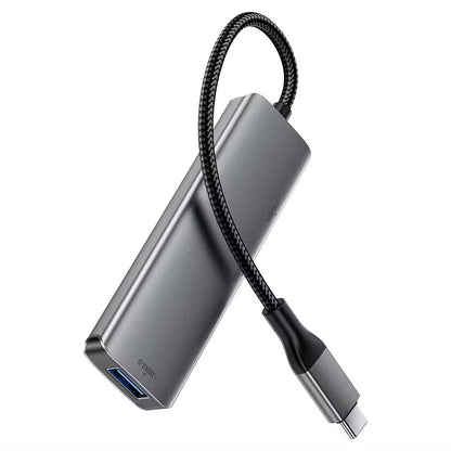 Hub USB-C Acefast J15, 4в1, Сив