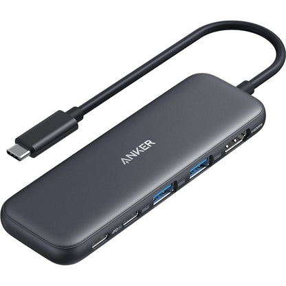 Hub USB-C Anker 332, 2 x USB-A - 2 x USB-C - 1 x HDMI, Сив A8355H11