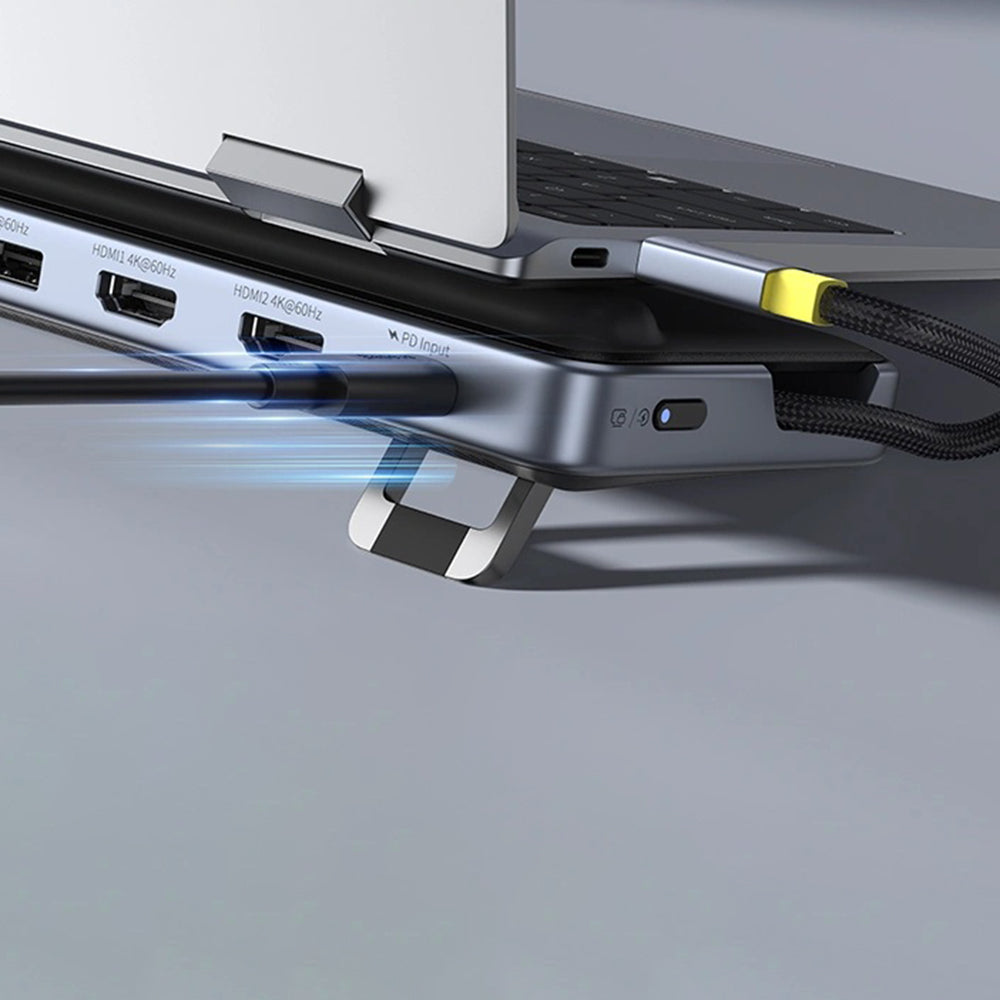 Hub USB-C Baseus EliteJoy EH3, 12in1, Сив B00051300111-00