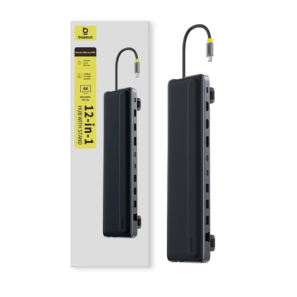 Hub USB-C Baseus EliteJoy EH3, 12in1, Сив B00051300111-00