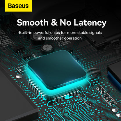 USB-C хъб Baseus Lite, 4 x USB-A 3.2, 2m, бял