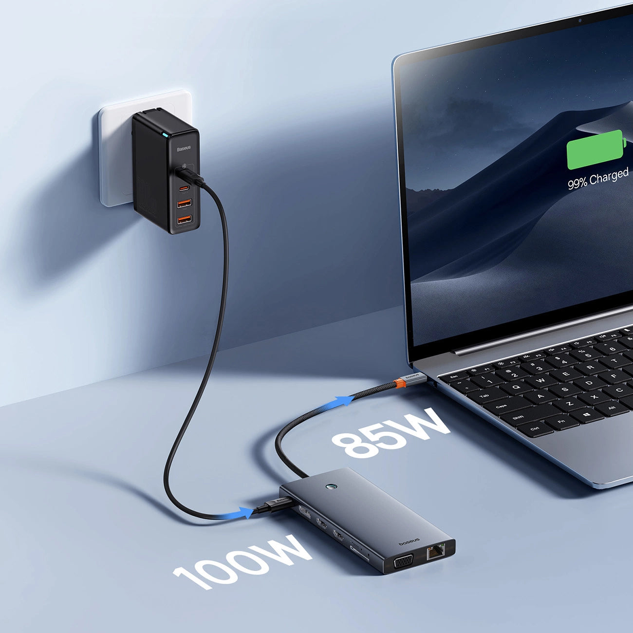 Baseus PortalJoy Series USB-C концентратор, 13в1, сив B00053002811-01