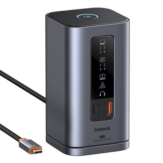 Hub USB-C Baseus SpaceMate, 11in1, Сив B00568101813-00